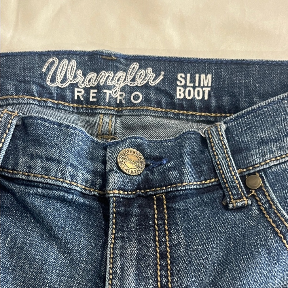 Wrangler Retro Slim Boot Blue Jeans